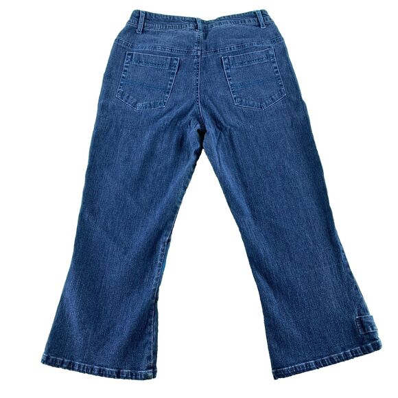 Vintage Von Dutch Y2K Womens 6 Jeans Cropped Wide Leg Skater Streetwear 2000s - Picture 3 of 15